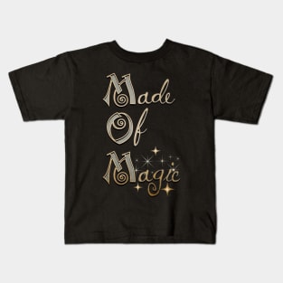 Mother's Day MOM Made of Magic Silver and Gold Kids T-Shirt